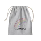 mothersのMOTHERS(虹ストライプ黒字) Mini Drawstring Bag