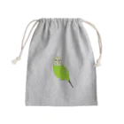 インコちゅんねる【PARAKEET CHANNEL】のアホ毛インコちゃん Mini Drawstring Bag