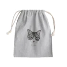 みきぞーん｜保護猫 ミッキー画伯と肉球とおともだちのchah Mini Drawstring Bag