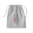 くらきち ONLINE SHOPのうさぎタイツとATMごっこ Mini Drawstring Bag