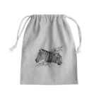 ZIGZIG CIDER GRAPHICのシマのウマトラ Mini Drawstring Bag