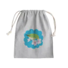 LalaHangeulの桜とメジロさん Mini Drawstring Bag