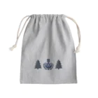 AsasoraCyan's Shopの【麻空シアン】ロゴマーク入り巾着(青) Mini Drawstring Bag