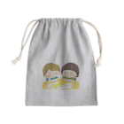 まついはるかの絵のはんぶんずっこ　バナナ編 Mini Drawstring Bag