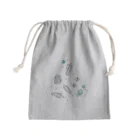 しまめの青い石 Mini Drawstring Bag