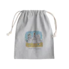 Beautiful Earthの海ゴミに悩むアザラシ3兄弟 Mini Drawstring Bag