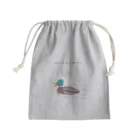 NIKORASU GOのユーモアデザイン「鴨うどんを食べたい」 Mini Drawstring Bag