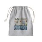 Teal Blue CoffeeのCafe music - Meeting place - Mini Drawstring Bag