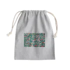 デンデンのサボサボテン Mini Drawstring Bag