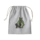 ＋Whimsyの瓦わに Mini Drawstring Bag