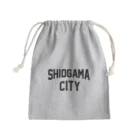 JIMOTOE Wear Local Japanの塩竈市 SHIOGAMA CITY Mini Drawstring Bag