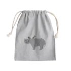 クマノ コリンのおうちのサイさん＆ウシツツキさん Mini Drawstring Bag