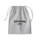 JIMOTOE Wear Local Japanの吉野川市 YOSHINOGAWA CITY Mini Drawstring Bag
