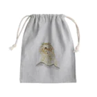 文様動物園 Pattern Zoo Museum shopの亀甲 × エチオピアオオタケネズミ Mini Drawstring Bag