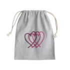 2n3n designのハート （ビッグ） Mini Drawstring Bag