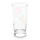 あいのアイスクリームのほほえみくまさん Long Sized Water Glass :back