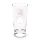 ヤママユ(ヤママユ・ペンギイナ)のおにケープちゃん(ピンクのまる) Long Sized Water Glass :back