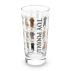 かえるのトイプードル身体測定 Long Sized Water Glass :back