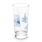 くまきちショップやさんのさかな Long Sized Water Glass :back