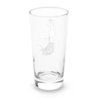 アングラースピリッツのすまし顔のイカくん　まぁイッカ！ Long Sized Water Glass :back