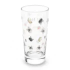 みきぞーん｜保護猫 ミッキー画伯と肉球とおともだちのmusashi & yuzu & kojiro Long Sized Water Glass :back