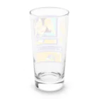 GOODS SHOP【そぞろな小窓】 SUZURI店の【I'm lovin' it! :D -orange-】 Long Sized Water Glass :back