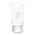 ミサキドーナツ 公式 SUZURI店のgood donuts good time!ロゴ入り Long Sized Water Glass :back