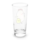 みどみど♪のママコッコとピヨ🐤 Long Sized Water Glass :back