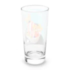 風の絵本のイチゴパフェうさぎクッキー Long Sized Water Glass :back