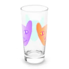 りのりのザウルスのイヌマッスルきょうだいなかよく Long Sized Water Glass :back