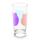 りのりのザウルスのネコマッチョきょうだいなかよく Long Sized Water Glass :back