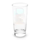 🥖こげぱん🐾のこげぱんカバ　電車に乗る Long Sized Water Glass :back