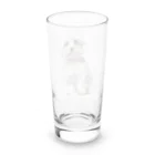 【CPPAS】Custom Pet Portrait Art Studioの マルチーズドッグ - レンガブロック背景 Long Sized Water Glass :back