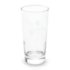 すいかねこの花ねこブルー Long Sized Water Glass :back