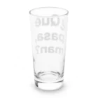 TシャツジャパンSUZURI店🇯🇵の¿Qué pasa,man?（ケパサメン）黒文字 Long Sized Water Glass :back