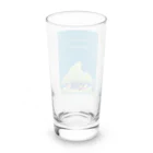 ari designの入道雲と歌川国芳の鯨（ちょっぴり派手バージョン） Long Sized Water Glass :back