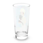 四月研究所 SUZURI店の大正浪漫ヲトメ図画ー光 Long Sized Water Glass :back