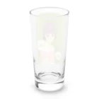 四月研究所 SUZURI店の大正浪漫ヲトメ図画ー桃色 Long Sized Water Glass :back