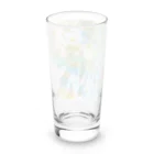 Mix pallet りょうのタイダイ染めプリント　黄緑×水色 Long Sized Water Glass :back