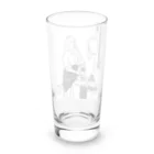 山形屋米店の牛乳を注ぐ女 Long Sized Water Glass :back