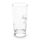 Happy Fluffy* ： 桜香*のドット絵ハムスターズ：ロンググラス Long Sized Water Glass :back