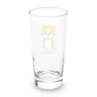 KAORIN’s TV 【ちびっこ】のぽっつんビーグル chibicco (黒文字) Long Sized Water Glass :back