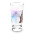 Blue Iris ﾌﾞﾙｰｱｲﾘｽの紡のセンターミントキャンディ Long Sized Water Glass :back
