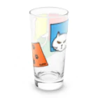 mkumakumaのひとり遊びにゃんこ３ Long Sized Water Glass :back