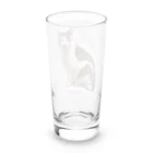 nekousagi*∩..∩のトラミ兄ちゃん自画像？ピンク【nekousagi*∩..∩ロゴ入り】 Long Sized Water Glass :back