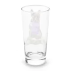 犬グッズの店しえるぶるーのマフラー犬　フレンチブルドッグ　ブリンドル Long Sized Water Glass :back