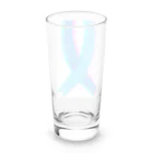 みんなwoおうえんのブルー🎗 Long Sized Water Glass :back