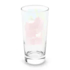 yoshi-gardenのアマガエルと立葵 Long Sized Water Glass :back