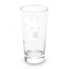 ゆめうさぎShopのみるくと一緒にちょっと一息 Long Sized Water Glass :back