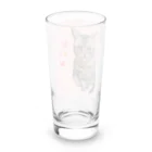 harupink🌸ペット似顔絵illustのアメショのアカリちゃん(REALver) Long Sized Water Glass :back